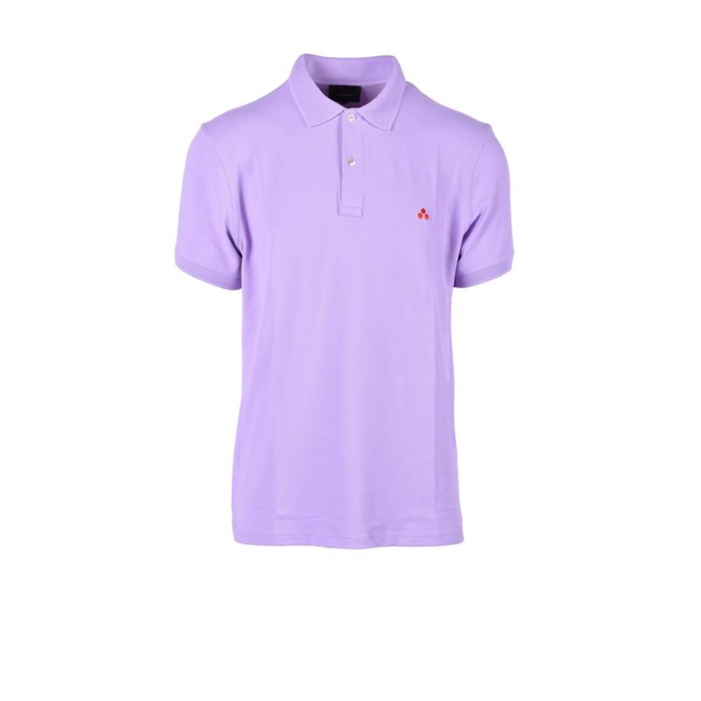 Peuterey Polo Shirt Short Sleeve Cotton Men liliac Polo Shirts